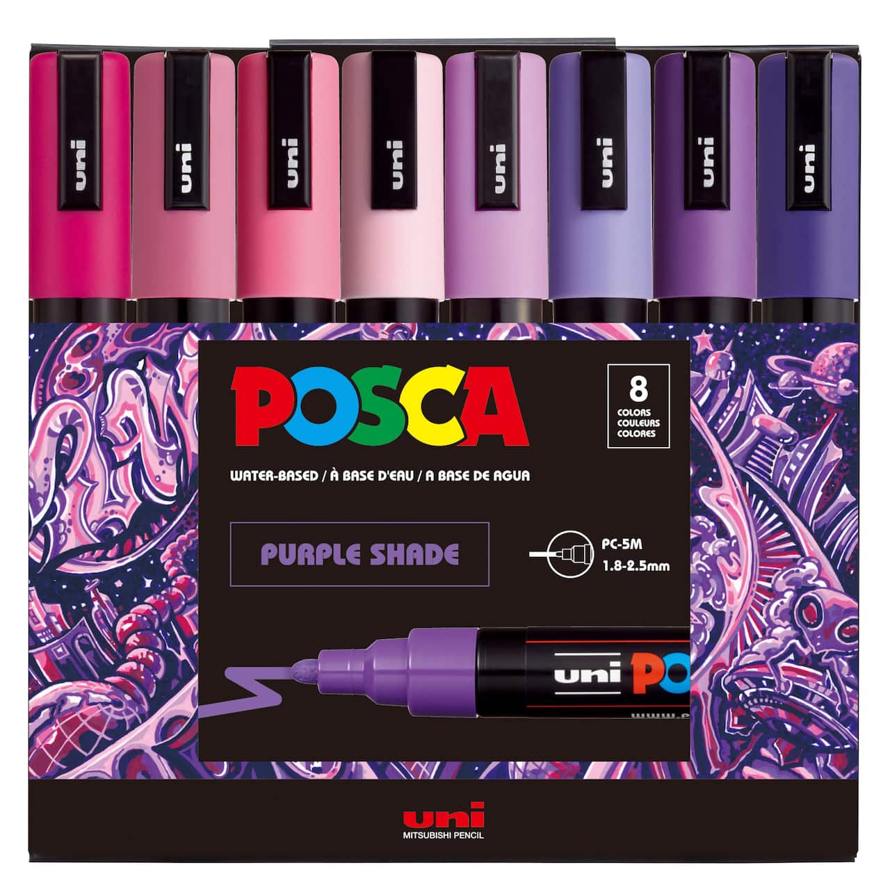 POSCA® PC5M Colour Shades Medium Bullet Tip Paint Markers